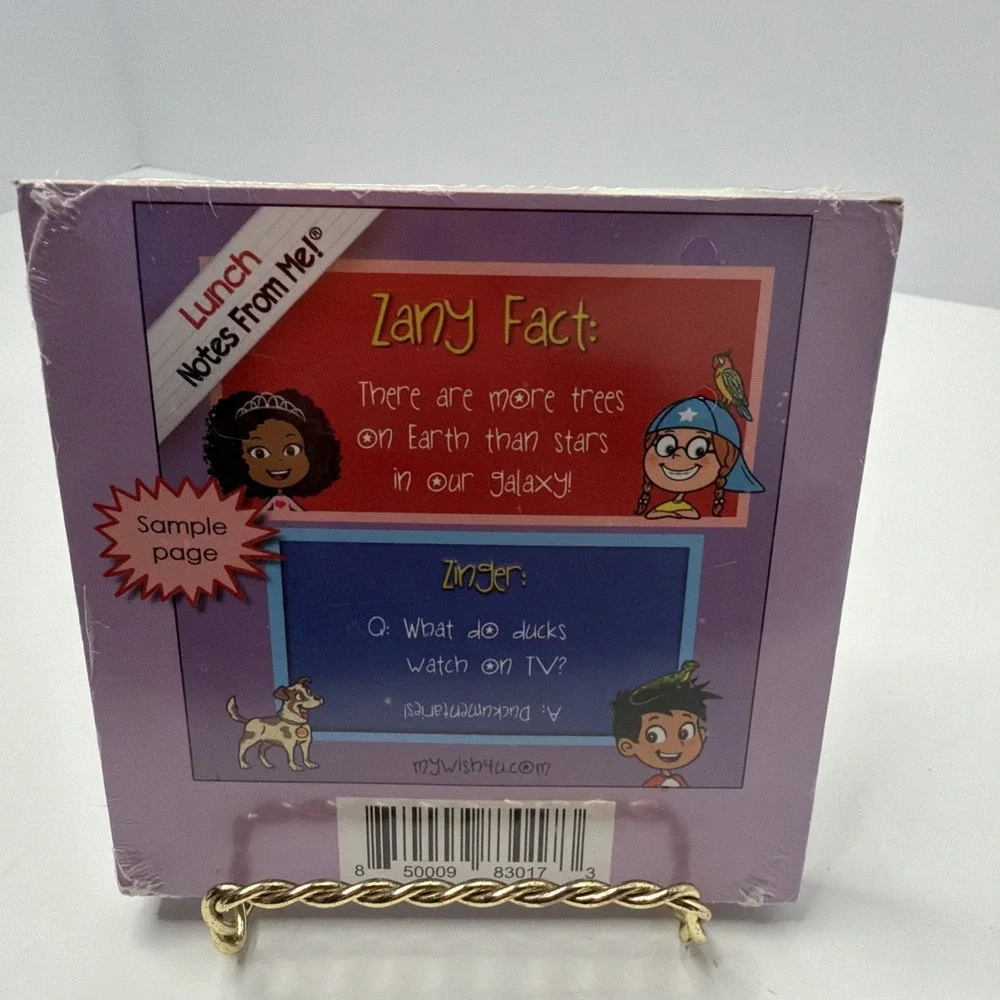 Lunch Notes From Me! Zany Facts & Zingers 101 Tear-Off Lunchbox Notes  Brand New